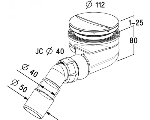 Сифон для поддона Radaway Turboflow TB90P