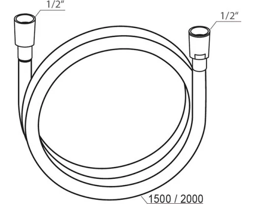 Душевой шланг Ravak 914.00/914.02 SilverShine, 150/200 см, X07P338/X07P339