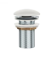 Донный клапан Ravak, без перелива, керамическая накладка белая, X01695