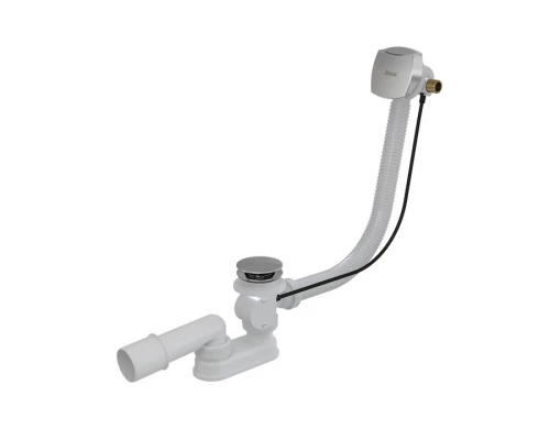 Слив-перелив для ванны Ravak с заполнением, 57 см, квадратный, хром, X01438