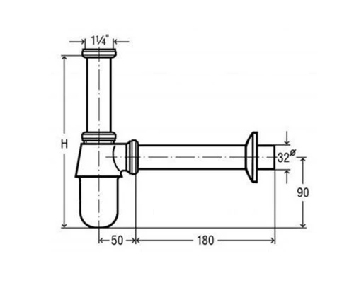 Сифон для раковины Viega 102845
