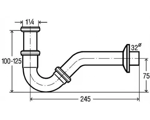 Сифон для биде Viega 103781