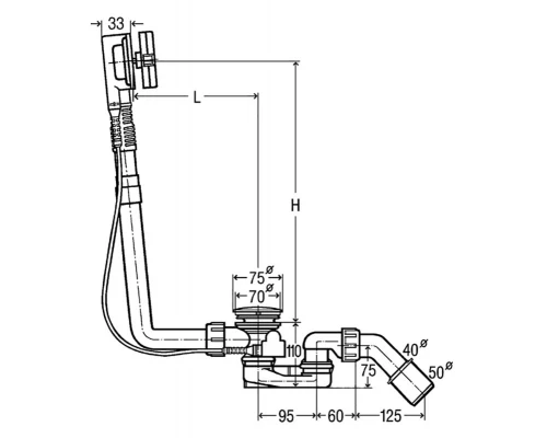 Слив-перелив Viega Multiplex Visign M1, 101909, полуавтомат, стандартный