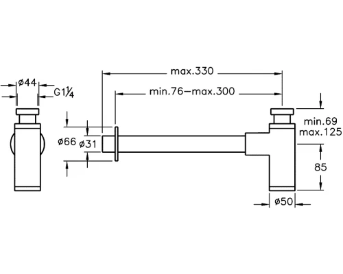Сифон Vitra A45123 для раковины