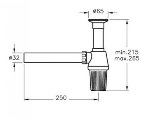 Сифон Vitra A45109 для раковины