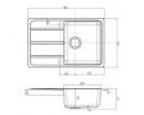 Мойка кухонная Акватон Аманда, 1A712832AD220, песочный