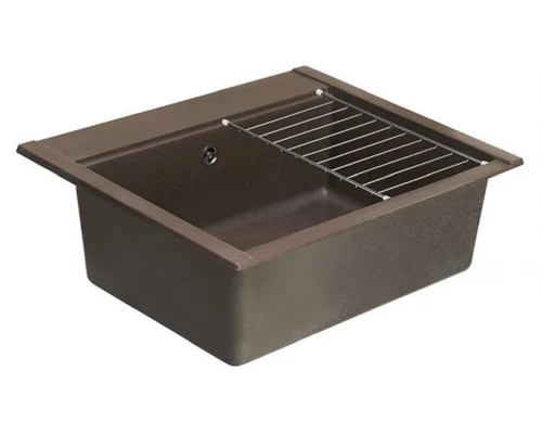 Мойка кухонная Акватон Делия 60, 1A715232LD280, 60.2 х 51.7 х 21.8 см, кофе