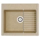 Мойка кухонная Акватон Делия 60, 1A715232LD220, 60.2 х 51.7 х 21.8 см, песочный