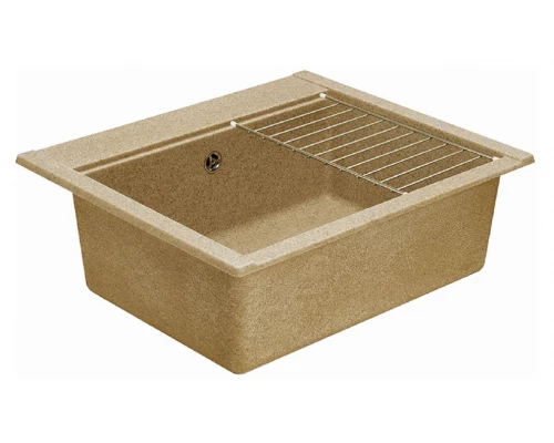 Мойка кухонная Акватон Делия 60, 1A715232LD220, 60.2 х 51.7 х 21.8 см, песочный