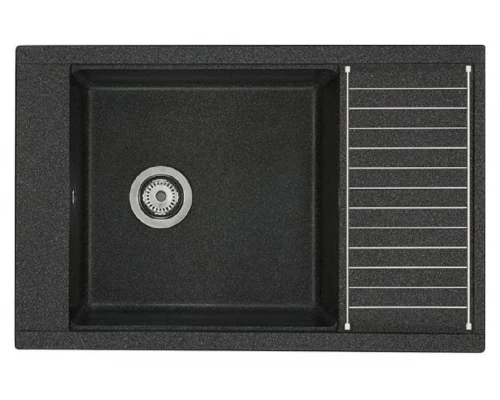 Мойка кухонная Акватон Делия 78, 1A715132DE210, 78 х 51 х 21.8 см, графит