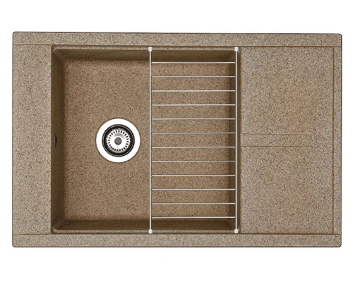 Мойка кухонная Акватон Делия 78, 1A715132DE270, 78 х 51 х 21.8 см, терракот