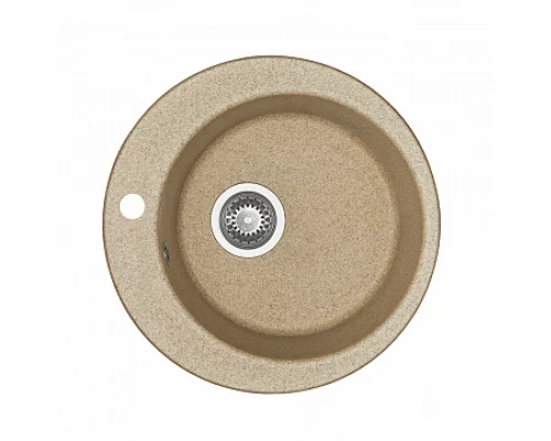 Кухонная мойка Акватон Иверия круглая, песочный, 1A711032IV220