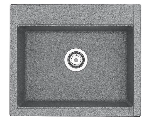 Мойка кухонная Акватон Делия 60, 1A715232LD230, 60.2 х 51.7 х 21.8 см, серый