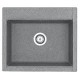 Мойка кухонная Акватон Делия 60, 1A715232LD230, 60.2 х 51.7 х 21.8 см, серый