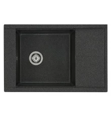 Мойка кухонная Акватон Делия 78, 1A715132DE210, 78 х 51 х 21.8 см, графит