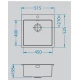 Мойка кухонная Alveus Pure 30 SAT-90 515 x 525 1103609