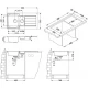 Мойка кухонная Alveus LINE 10 SAT-90 980 x 500 1064281