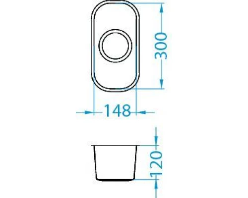 Мойка кухонная Alveus Variant 110 1079965, хром