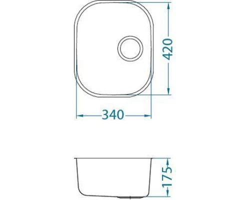 Мойка кухонная Alveus Variant 40 1009013, хром