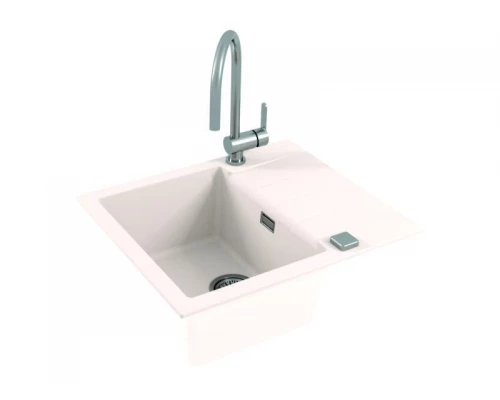 Мойка кухонная Alveus Granital Cadit 10 1132017 470х500 мм, белый