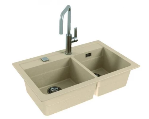 Мойка кухонная Alveus Granital Atrox 50 1131999 790х500 мм, песчаный