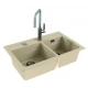 Мойка кухонная Alveus Granital Atrox 50 1131999 790х500 мм, песчаный