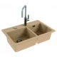Мойка кухонная Alveus Granital Atrox 50 1132000 790х500 мм, бежевый