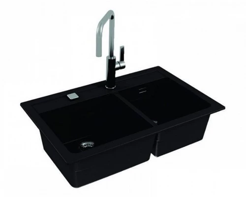 Мойка кухонная Alveus Granital Atrox 50 Carbon - G91 790х500 мм, черный 1132002