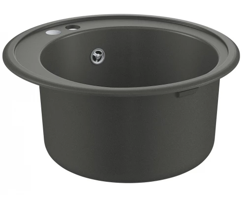 Мойка кухонная из искусственного гранита Grohe K200 31656AT0, 51 см, с корзинчатым вентилем и донным клапаном, серый гранит