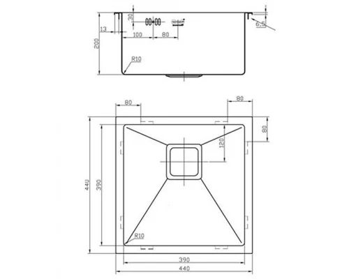 Мойка Zorg Inox SZR-44 BRONZE