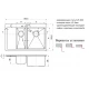 Мойка Zorg Inox R 5178-2-R/L, 78 х 51 см, брашированная матовая нержавеющая сталь