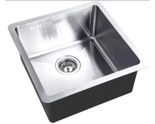 Мойка Zorg HD 4444 Inox, 44 х 44 см, брашированная матовая нержавеющая сталь