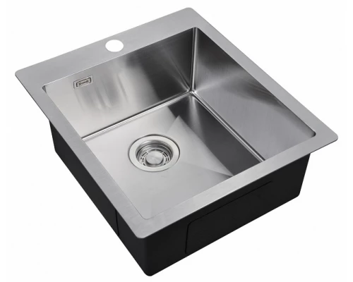 Мойка Zorg Light ZL R 450510, 45 х 51 см, брашированная матовая нержавеющая сталь