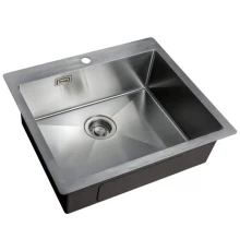 Мойка Zorg Light ZL R 590510, 59 х 51 см, брашированная матовая нержавеющая сталь
