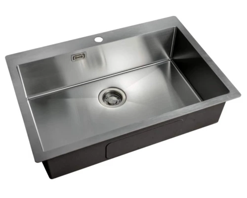 Мойка Zorg Light ZL R 750510, 75 х 51 см, брашированная матовая нержавеющая сталь