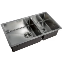 Мойка Zorg Light ZL R 780-2-440, 78 х 44 см, брашированная матовая нержавеющая сталь