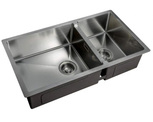 Мойка Zorg Light ZL R 780-2-440, 78 х 44 см, брашированная матовая нержавеющая сталь