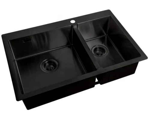 Мойка Zorg Light  ZL R 780-2-510-L/R Grafit, 78 х 51 см, графит