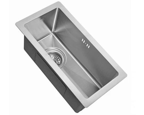 Мойка Zorg Inox R 2344, 23 х 44 см, брашированная матовая нержавеющая сталь