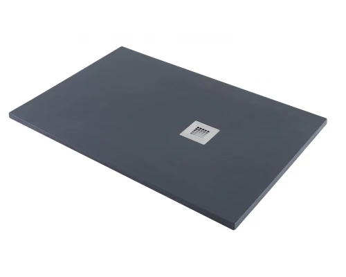 Душевой поддон Aquanet Pleasure 120 х 80 см, прямоугольный, черный камень, 258890