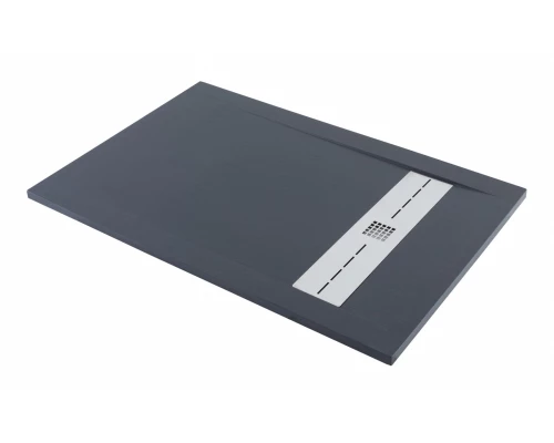 Душевой поддон Aquanet Delight 140 х 90 см, прямоугольный, черный камень, 258899