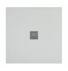 Душевой поддон Aquanet Pleasure 90 х 90 см, квадратный, серый камень, 258874