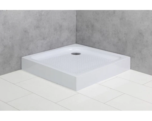Душевой поддон BelBagno TRAY-BB-A-80-15-W 80 x 80 см с сифоном, квадратный