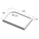 Душевой поддон BelBagno TRAY-BB-AH-120/80-15-W 120 x 80 см с сифоном