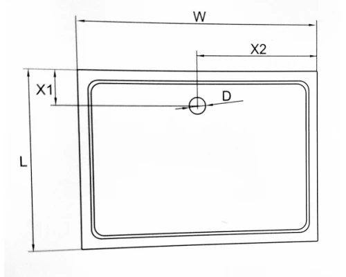 Поддон душевой Cezares-SMC TRAY-M-AH-100/80-35-W