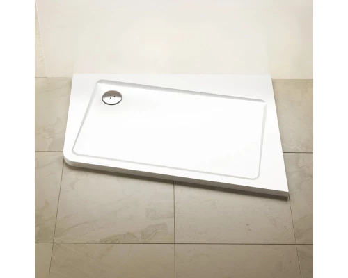 Поддон Ravak Asymetric Pro 10°, левый/правый, 120 х 90 см, из искусственного камня, белый, XA25G70101L/XA25G70101P