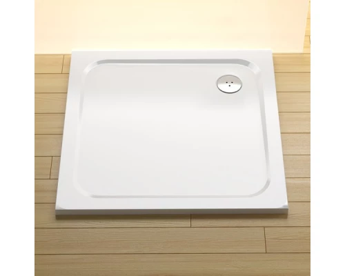 Поддон Ravak Perseus Pro Chrome, 100 х 100 см, из искусственного камня, белый, XA04AA01010