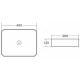 Раковина BelBagno BB1386 накладная 49 х 38 х 12 см