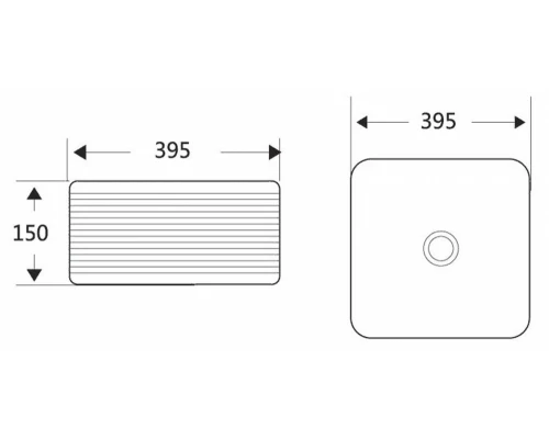 Раковина BelBagno BB1421 накладная 39.5 х 39.5 х 15 см