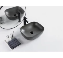 Раковина BelBagno BB1302-H311, 50 х 40 см, накладная, цвет серый матовый